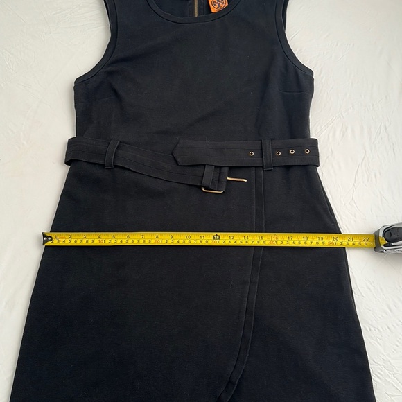 Tory Burch black stretch sleeveless dress with belt - Picture 8 of 11